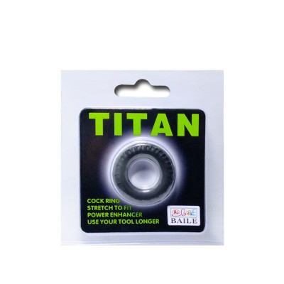 BAILE TITAN COCKRING BLACK GREEN 2CM - D-208714 - Dona Pimenta