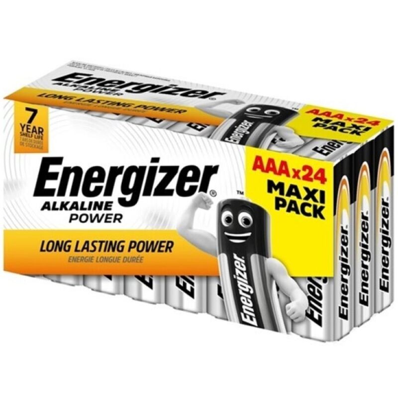 ENERGIZER - ALKALINE POWER PILHA AAA ALCALINA LR03 CAIXA*24 (3 CAIXAS*8 BATERIAS) - D-242519 - Dona Pimenta