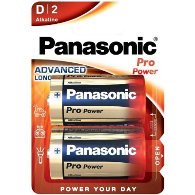 PANASONIC - BATERIA ALCALINA D PRO POWER LR20 BLISTER*2 - D-242543 - Dona Pimenta