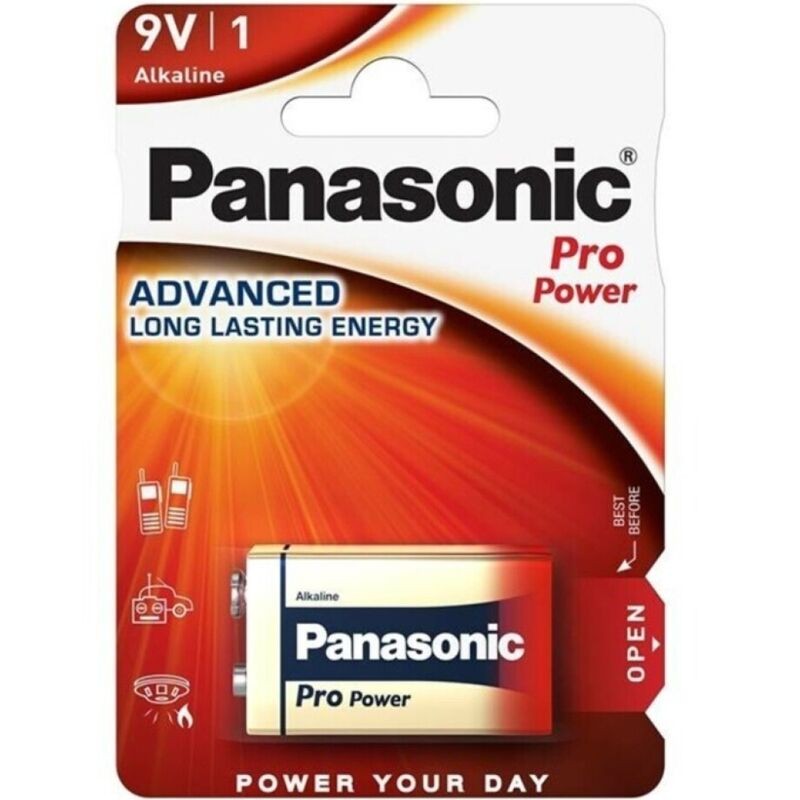 PANASONIC - BATERIA ALCALINA PRO POWER 9V LR61 BLISTER*1 - D-242544 - Dona Pimenta