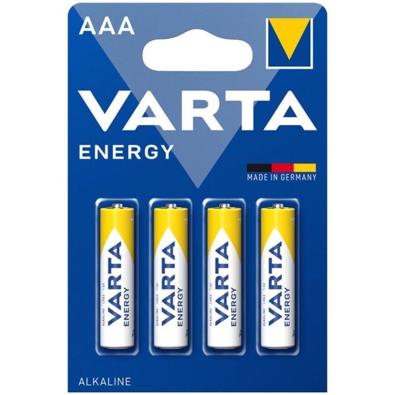 VARTA - PILHA ALCALINA ENERGÃTICA AAA LR03 BLISTER*4 - D-242548 - Dona Pimenta