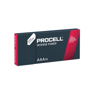 PROCELL - INTENSE POWER ALCALINA LR03 AAA 1,5V CAIXA*10 - D-242560 - Dona Pimenta