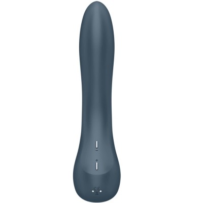 SATISFYER - G-SPOT WAVE 4 12 VIBRAÇÕES PROGRAMA VIBRADOR CINZA ESCURO - D-241754 - Dona Pimenta