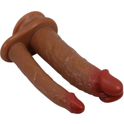 PRETTY LOVE - HULBERT DUPLO REALISTA DILDO COM VIBRAÇÃO MULATO - D-242735 - Dona Pimenta