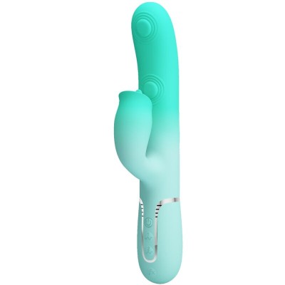 PRETTY LOVE - GIGI MULTIFUNCIONAL COELHO VIBRADOR AQUA VERDE - D-242701 - Dona Pimenta