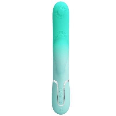 PRETTY LOVE - GIGI MULTIFUNCIONAL COELHO VIBRADOR AQUA VERDE - D-242701 - Dona Pimenta