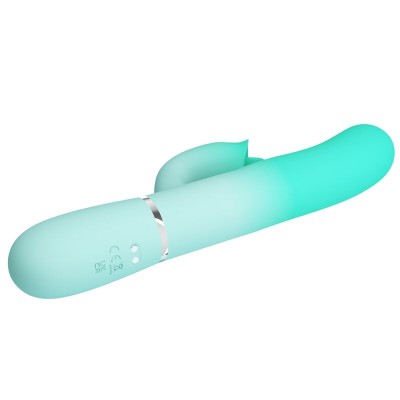 PRETTY LOVE - GIGI MULTIFUNCIONAL COELHO VIBRADOR AQUA VERDE - D-242701 - Dona Pimenta