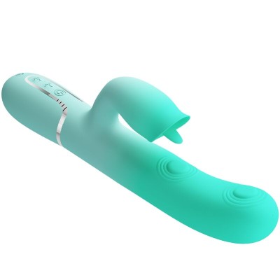 PRETTY LOVE - GIGI MULTIFUNCIONAL COELHO VIBRADOR AQUA VERDE - D-242701 - Dona Pimenta