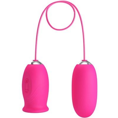 PRETTY LOVE - OVO VIBRADOR DAISY + LÍNGUA ESTIMULANTE DE CLITÓRIS ROSA - D-242421 - Dona Pimenta