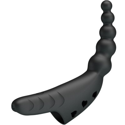 PRETTY LOVE - VIBRADOR DE DEDO JORDIN 10 VIBRAÇÕES PRETO - D-242702 - Dona Pimenta