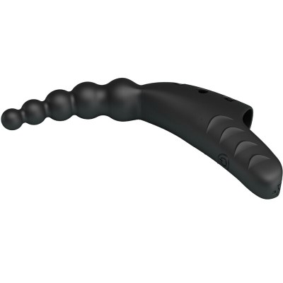 PRETTY LOVE - VIBRADOR DE DEDO JORDIN 10 VIBRAÇÕES PRETO - D-242702 - Dona Pimenta