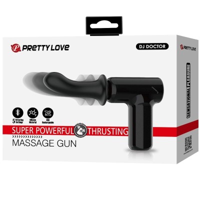 PRETTY LOVE - DJ DOCTOR MASSAGER 5 CONFIGURAÃÃES PRETO - D-242703 - Dona Pimenta