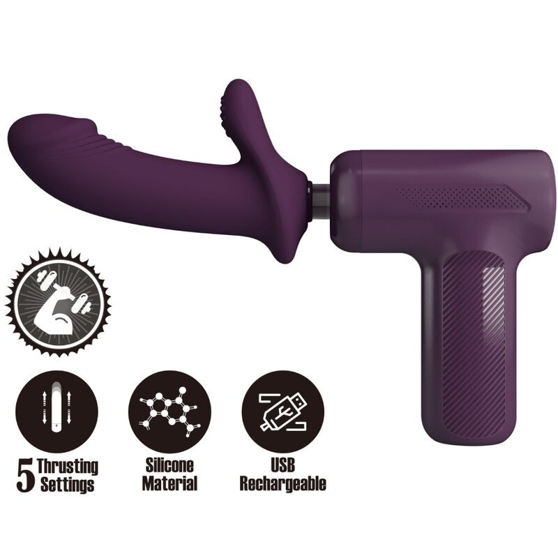 PRETTY LOVE - DJ SCHOLAR MASSAGER 5 CONFIGURAÃÃES ROXO - D-242704 - Dona Pimenta