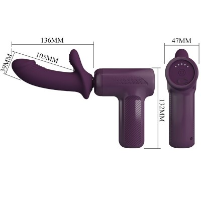 PRETTY LOVE - DJ SCHOLAR MASSAGER 5 CONFIGURAÃÃES ROXO - D-242704 - Dona Pimenta