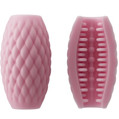 PRETTY LOVE - MASTURBADOR MASCULINO SILICONE ATHENA EROS ROSA - D-242706 - Dona Pimenta