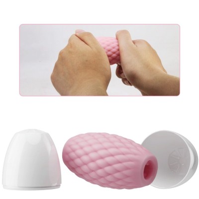 PRETTY LOVE - MASTURBADOR MASCULINO SILICONE ATHENA EROS ROSA - D-242706 - Dona Pimenta