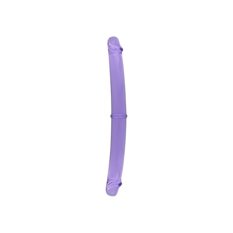 SEVENCREATIONS DOUBLE 30 CM PENIS PURPLE - D-225057 - Dona Pimenta