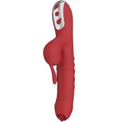 ARMONY - VIBRADOR E SUCKER COM LÍNGUA ESTIMULANTE BORGONHA - D-238197 - Dona Pimenta