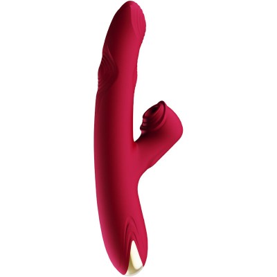 ARMONY - VIBRADOR E SUCKER MODELO 1 BORDEAUX - D-238200 - Dona Pimenta