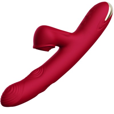 ARMONY - VIBRADOR E SUCKER MODELO 1 BORDEAUX - D-238200 - Dona Pimenta