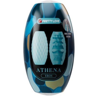 PRETTY LOVE - MASTURBADOR MASCULINO SILICONE ATHENA EROS AZUL CÃU - D-242722 - Dona Pimenta