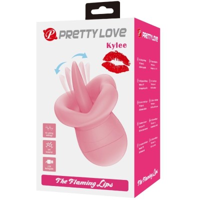 PRETTY LOVE - ESTIMULADOR DE CLITÓRIS KYLEE TONGUE 10 VIBRAÇÕES ROSA NUDE - D-242720 - Dona Pimenta