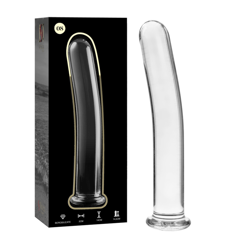 NEBULA SERIES BY IBIZA - MODELO 8 DILDO VIDRO BOROSILICADO 14,5X2 CM