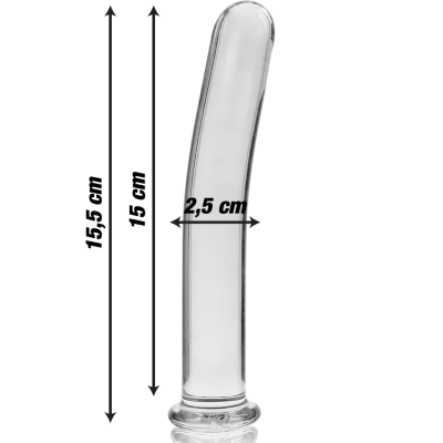 NEBULA SERIES BY IBIZA - MODELO 9 DILDO VIDRO BOROSILICADO 15,5X2,5 CM