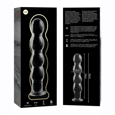 NEBULA SERIES BY IBIZA -MODELO 10 DILDO VIDRO BOROSILICADO 16,5X3,5 CM