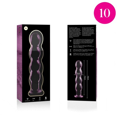 NEBULA SERIES BY IBIZA -MODELO 10 DILDO VIDRO BOROSILICADO 16,5X3,5 CM