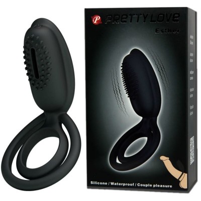 PRETTY LOVE ANILLO VIBRADOR CON ESTIMULADOR ESTHER - D-211742 - Dona Pimenta