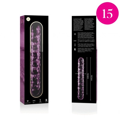 NEBULA SERIES BY IBIZA  MODELO 15 DILDO VIDRO BOROSILICADO 18,5X3 CM