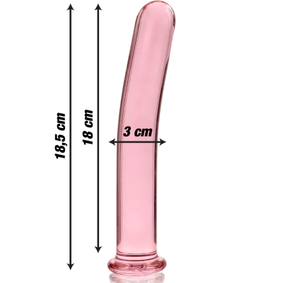 NEBULA SERIES BY IBIZA - MODELO 17 DILDO VIDRO BOROSILICADO 18,5X3 CM