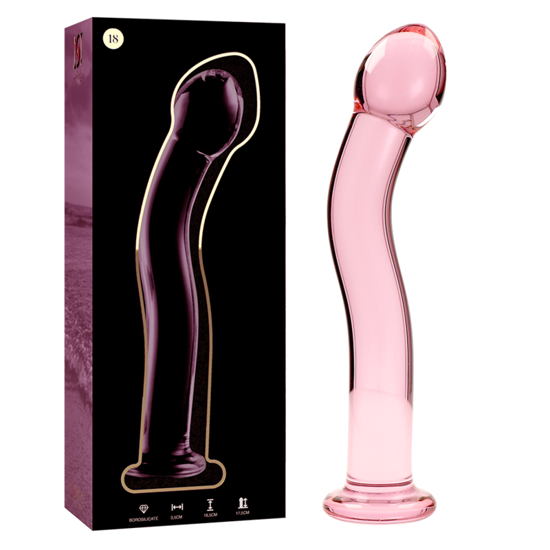 SÉRIE NEBULA BY IBIZA - MODELO 18 DILDO VIDRO BOROSILICADO 18,5X3,5 CM