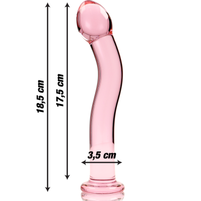 SÉRIE NEBULA BY IBIZA - MODELO 18 DILDO VIDRO BOROSILICADO 18,5X3,5 CM