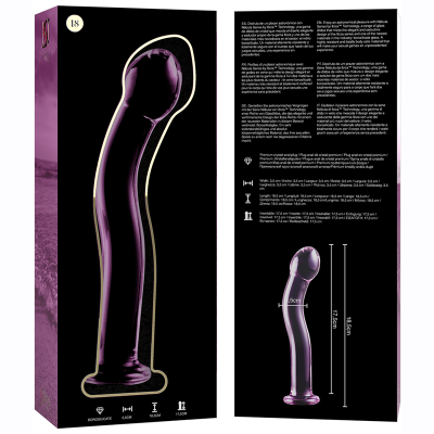 SÉRIE NEBULA BY IBIZA - MODELO 18 DILDO VIDRO BOROSILICADO 18,5X3,5 CM