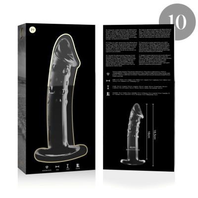 NEBULA SERIES BY IBIZA MODELO 19 DILDO VIDRO BOROSILICADO 18,5X4 CM