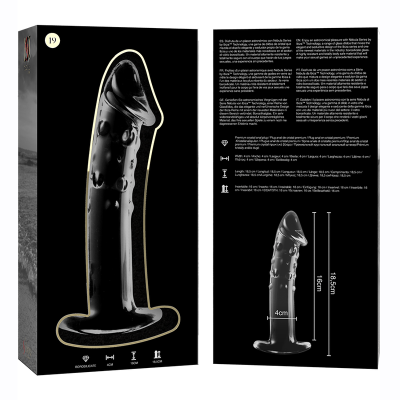 NEBULA SERIES BY IBIZA MODELO 19 DILDO VIDRO BOROSILICADO 18,5X4 CM