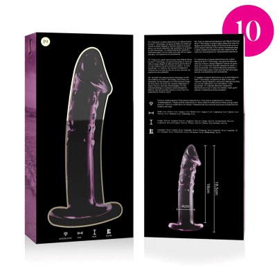 NEBULA SERIES BY IBIZA MODELO 19 DILDO VIDRO BOROSILICADO 18,5X4 CM