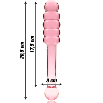 NEBULA SERIES BY IBIZA - MODELO 20 DILDO VIDRO BOROSILICADO 20,5X3 CM