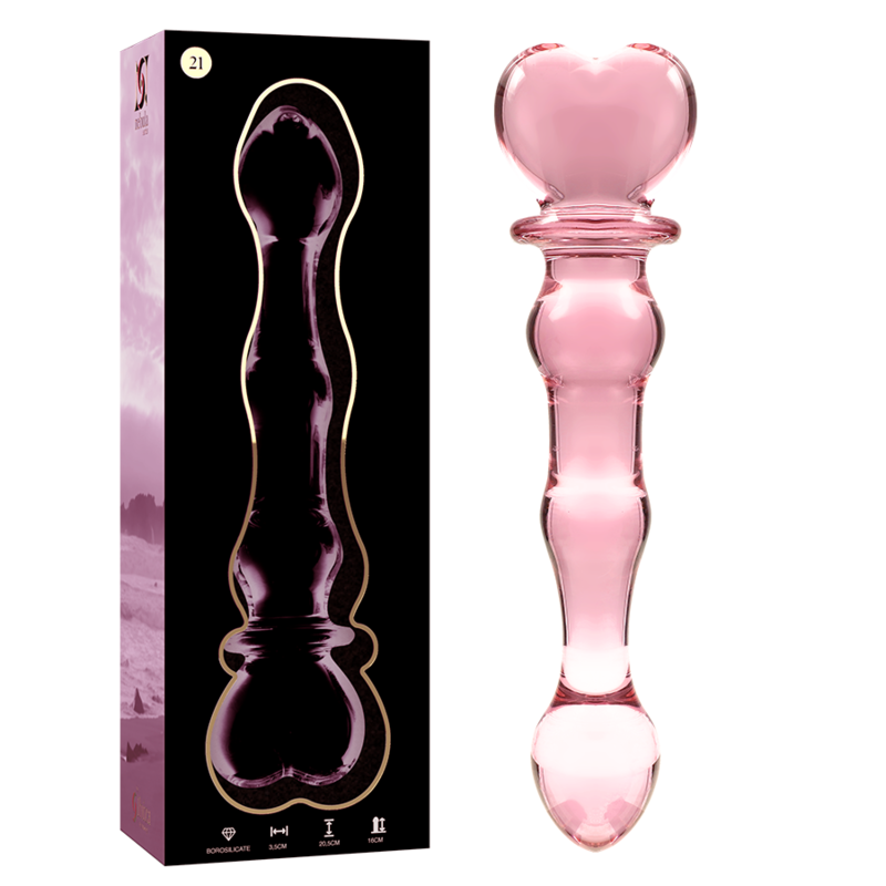 NEBULA SERIES BY IBIZA - MODELO 21 DILDO VIDRO BOROSILICADO 20,5X3,5CM