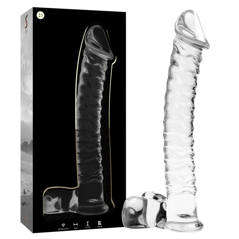 NEBULA SERIES BY IBIZA - MODELO 23 DILDO VIDRO BOROSILICADO 21,5X4 CM