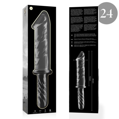 NEBULA SERIES BY IBIZA - MODELO 24 DILDO VIDRO BOROSILICADO 28,5X5 CM