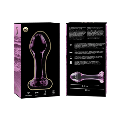 NEBULA SERIES BY IBIZA-MODELO 2 ANAL PLUG VIDRO BOROSILICADO 11X3,5 CM