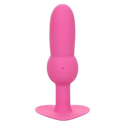 CALEXOTICS - FIRST TIME PLUG ANAL SONDA DE CONTAS 10 VIBRAÇÕES ROSA - D-241414 - Dona Pimenta