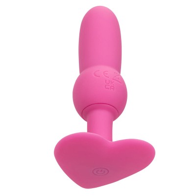 CALEXOTICS - FIRST TIME PLUG ANAL SONDA DE CONTAS 10 VIBRAÇÕES ROSA - D-241414 - Dona Pimenta