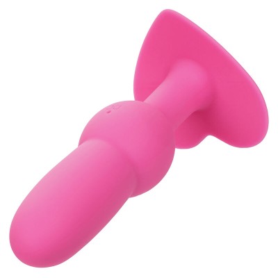 CALEXOTICS - FIRST TIME PLUG ANAL SONDA DE CONTAS 10 VIBRAÇÕES ROSA - D-241414 - Dona Pimenta