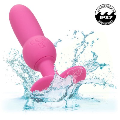 CALEXOTICS - FIRST TIME PLUG ANAL SONDA DE CONTAS 10 VIBRAÇÕES ROSA - D-241414 - Dona Pimenta