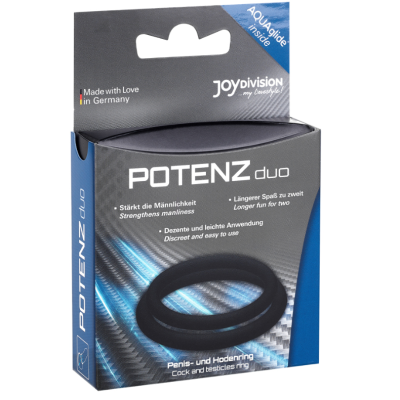 POTENZ DUO ANÉIS PRETO - M - D-212741 - Dona Pimenta