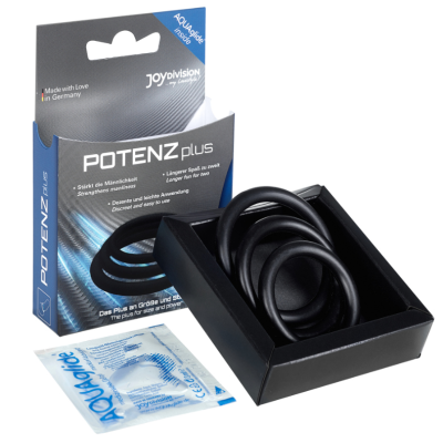 POTENZ PLUS CONJUNTO DE 3 ANÉIS PRETOS - S, M, L - D-212744 - Dona Pimenta